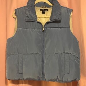Charlotte Russe Apparel Women's Light Blue Vest